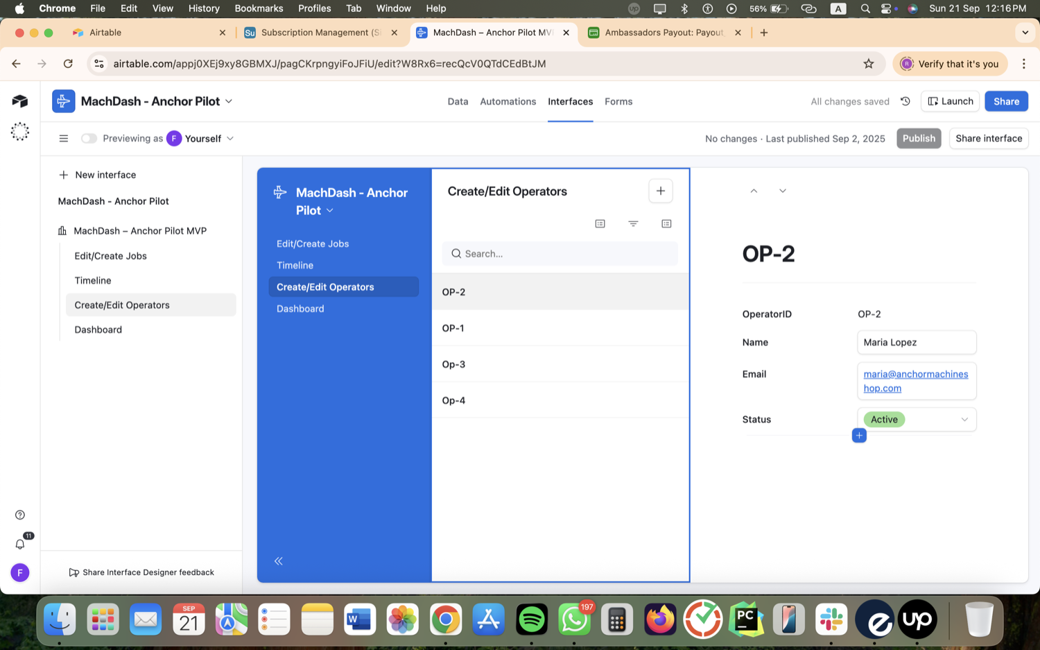 Manufacturing Job & Machine Scheduling App (Airtable) screenshot 4